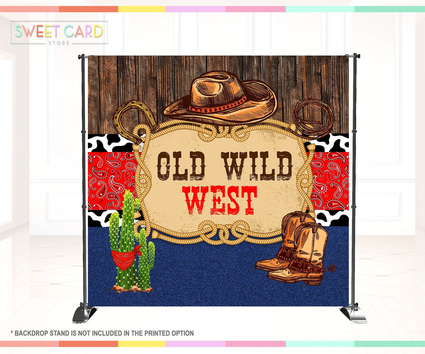 COWBOY WESTERN BACKDROP | Rodeo backdrop | Cowboy western Backdrop | Cowboy party Backdrop | Cowboy western Birthday Decor Banner