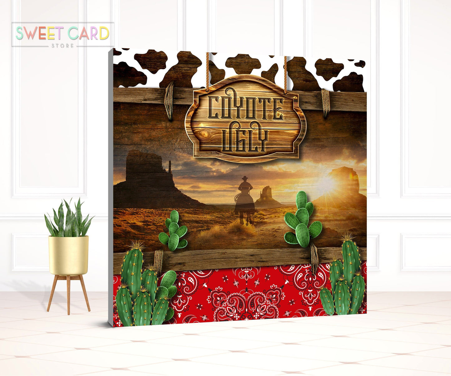 COWBOY WESTERN BACKDROP | Rodeo backdrop | Cowboy western Backdrop | Cowboy party Backdrop | Cowboy western Birthday Decor Banner