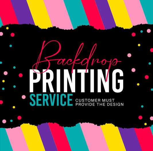 BACKDROP PRINTING SERVICE - Design provided By Customer