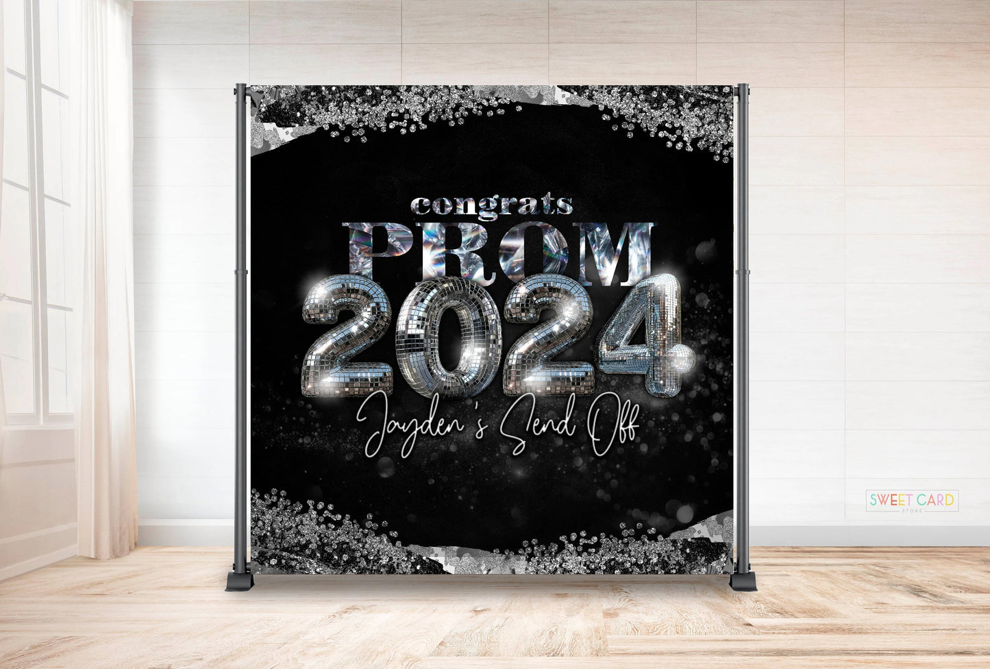 Custom Backdrop Prom Elegant Backdrop Prom Party Background Graduate Backdrop Prom 2024 banner decor graduation Custom Digital Design