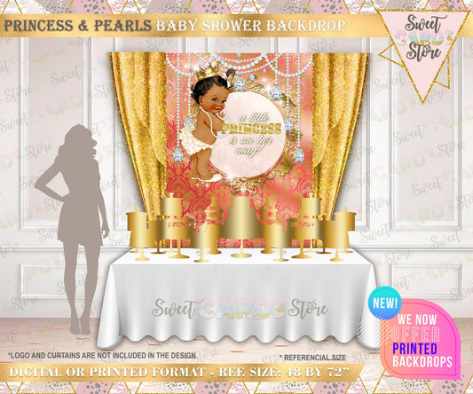 Diamonds and Pearls princess backdrop, Diamonds and pearls backdrop, Princess girl backdrop, Diamond girl backdrop Printed or digital