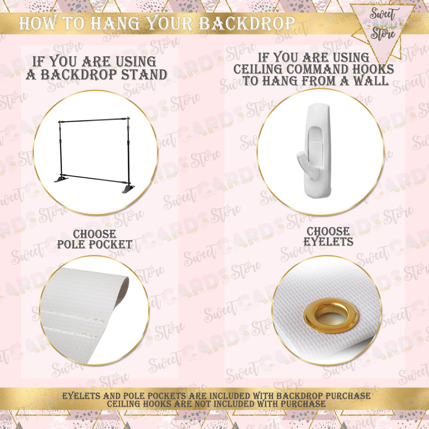 Bridal Shower Printable Backdrop, Gold pink and hot pink bridal shower backdrop, Bridal shower backdrop, music bridal shower Backdrop