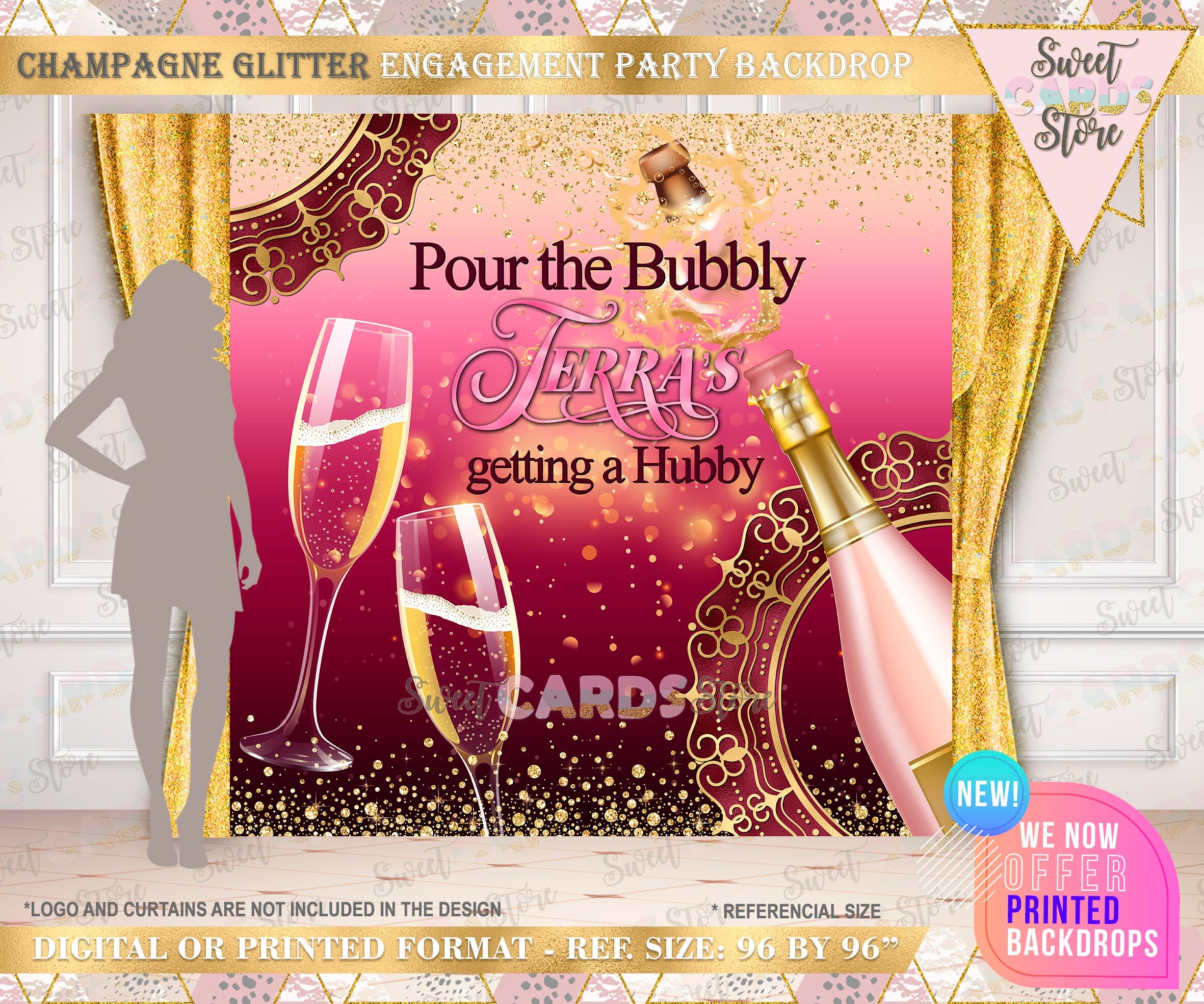 Sweet Card Store - Custom Digital Backdrops, Invitations & Event Favor ...