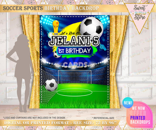 Sports Soccer party backdrop decor, soccer party decor, football decor backdrop, soccer banner soccer sports backdrop, soccer birthday party