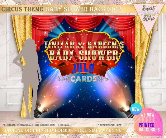 Circus Tent Printable Party Backdrop, Circus Party Backdrop, Circus fair Carnival Backdrop, Circus Banner, Circus Photo Backdrop, Fair decor