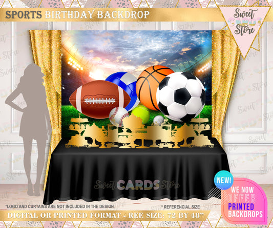 Sports party backdrop decor, football party decor, soccer decor backdrop, football banner soccer sports backdrop,tennis birthday, basketball