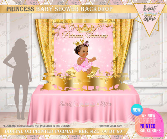 Princess backdrop, Diamonds and pearls backdrop, Princess girl backdrop, princes baby shower backdrop pink gold princess backdrop banner