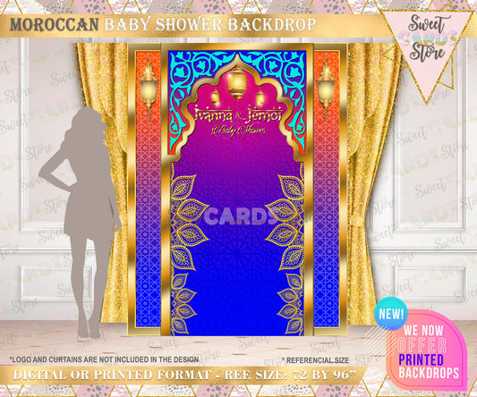Arabian Moroccan Party Printable Backdrop, Arabian Party Backdrop, Moroccan Party Backdrop, Arabian Moroccan Background, Arabian Party