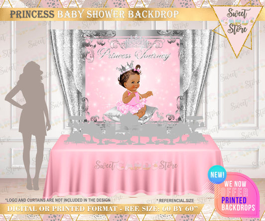 Princess backdrop, Diamonds and pearls backdrop, Princess girl backdrop, princes baby shower backdrop pink gold princess backdrop banner