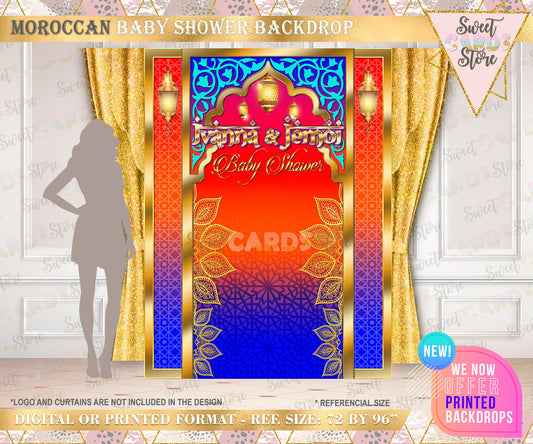 Arabian Moroccan Party Printable Backdrop, Arabian Party Backdrop, Moroccan Party Backdrop, Arabian Moroccan Background, Arabian Party