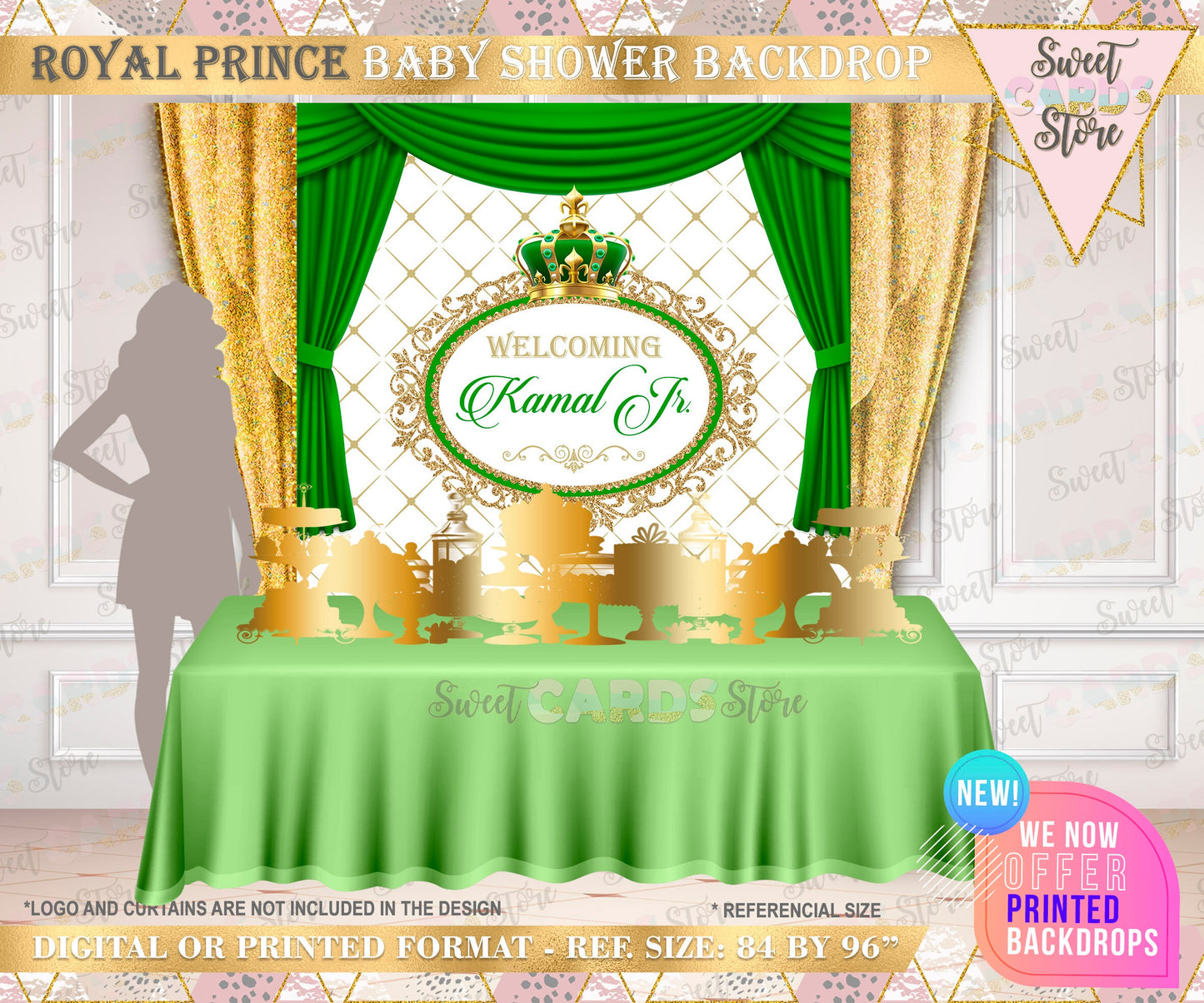 Royal Prince baby shower Backdrop, Royal prince backdrop, Little prince backdrop, Royal Prince Banner, Royal Prince party sweet 16 backdrop