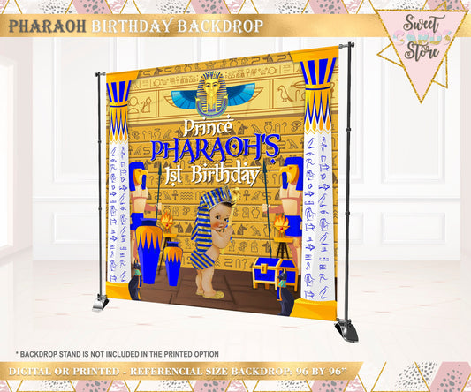 Egypt Baby Shower Backdrop, Egyptian pharaoh Party Backdrop, Egypt Printable Party Backdrop, Litthe Pharaoh baby shower Printable banner