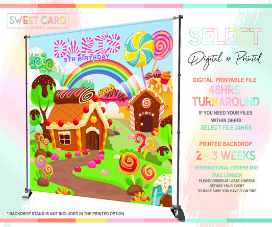 Candyland Backdrop, Candyland sweets backdrop, candy backdrop, candyland sweet sixteen party, candyland decor candyland 1st birthday party