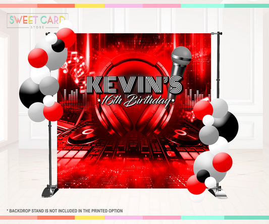 Musical Theme Backdrop, Music Theme birthday Backdrop, Music Notes Backdrop, Musical lyrics backdrop, Musical Dj Banner decor backdrop