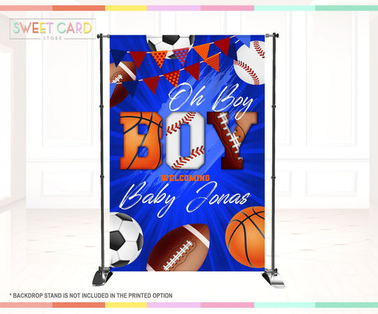 Sports party backdrop decor, football party decor, soccer decor backdrop, football banner soccer sports backdrop,tennis birthday, basketball