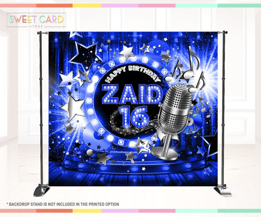 Musical Theme Backdrop, Music Theme birthday Backdrop, Music Notes Backdrop, Musical lyrics backdrop, Musical Dj Banner decor backdrop