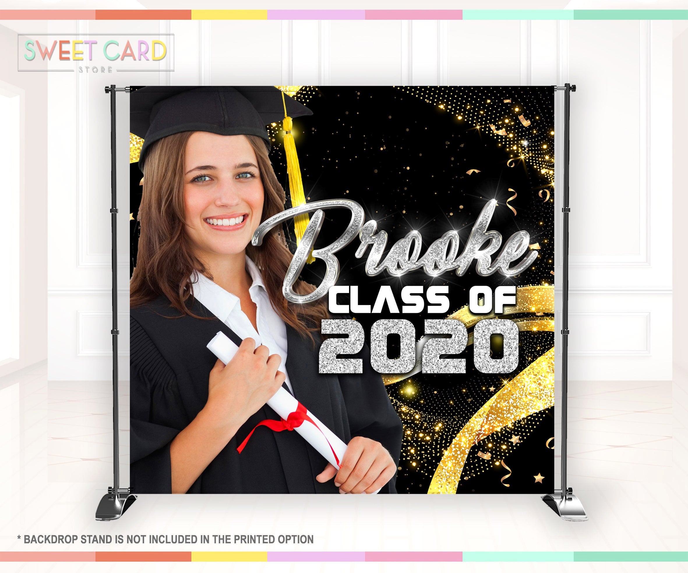 PROM GRAD BACKDROP, Prom Elegant Backdrop, Prom Background, Prom party ...