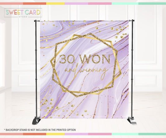 30 shades of Purple birthday backdrop, 20th 30th 40th birthday backdrop, purple lavender glitter backdrop, sweet 16 pink backdrop banner