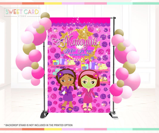 SPA PARTY BACKDROP | Spa party decor banner | beauty party backdrop | Girl party backdrop | Mani pedi party backdrop | luxe spa banner decor
