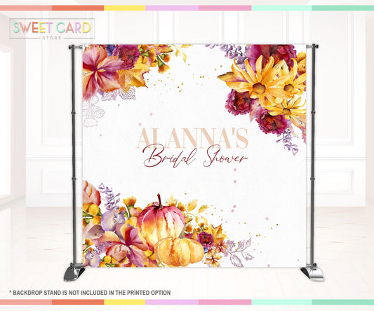 Fall Bridal shower backdrop, Fall scene backdrop, Falling in Love backdrop, Autumn Fall Backdrop, Fall Banner, Fall party decor Autumn decor