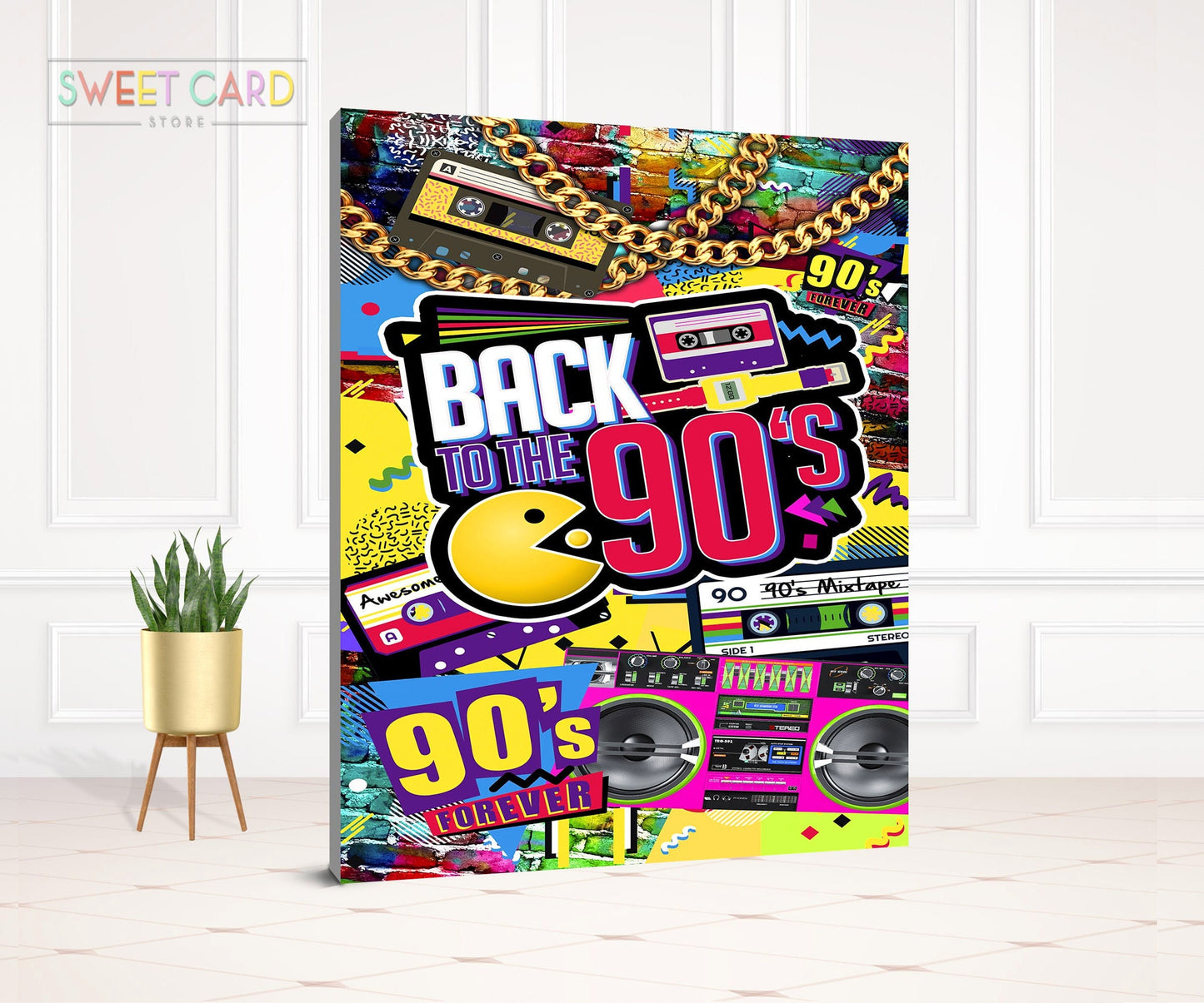 80's 90's retro Party Backdrop, 90s retro Backdrop, Retro Backdrop, graffiti backdrop, Back to the 90's Backdrop, Boombox Backdrop