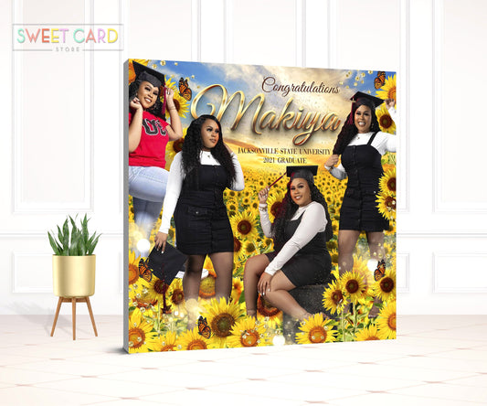 Sunflower Printable Backdrop, prom sunshine backdrop, Elegant floral backdrop, Prom Backdrop, sunflower, flowers, floral prom 2023 backdrop