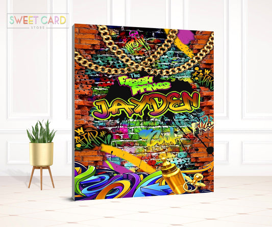 80's 90's Graffiti Party Backdrop, 90s retro Backdrop, Retro Backdrop, graffiti backdrop, 80s Backdrop, urban Legit Backdrop, fresh prince