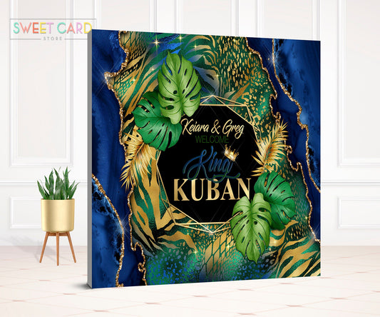 JUNGLE marble BACKDROP, Jungle animal print baby shower, safari baby shower, safari backdrop, jungle printable backdrop wild banner decor