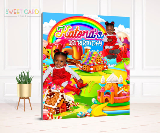 Candyland Backdrop, Candyland sweets backdrop, candy backdrop, candyland sweet sixteen party, candyland decor candyland 1st birthday party