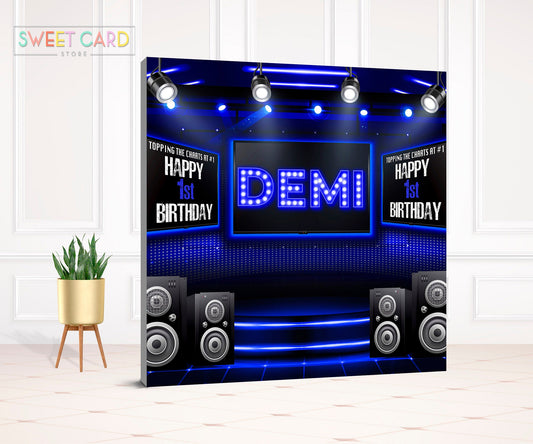 Musical Theme Backdrop, Music Theme birthday Backdrop, Music Notes Backdrop, Musical lyrics backdrop, Musical Dj Banner decor backdrop