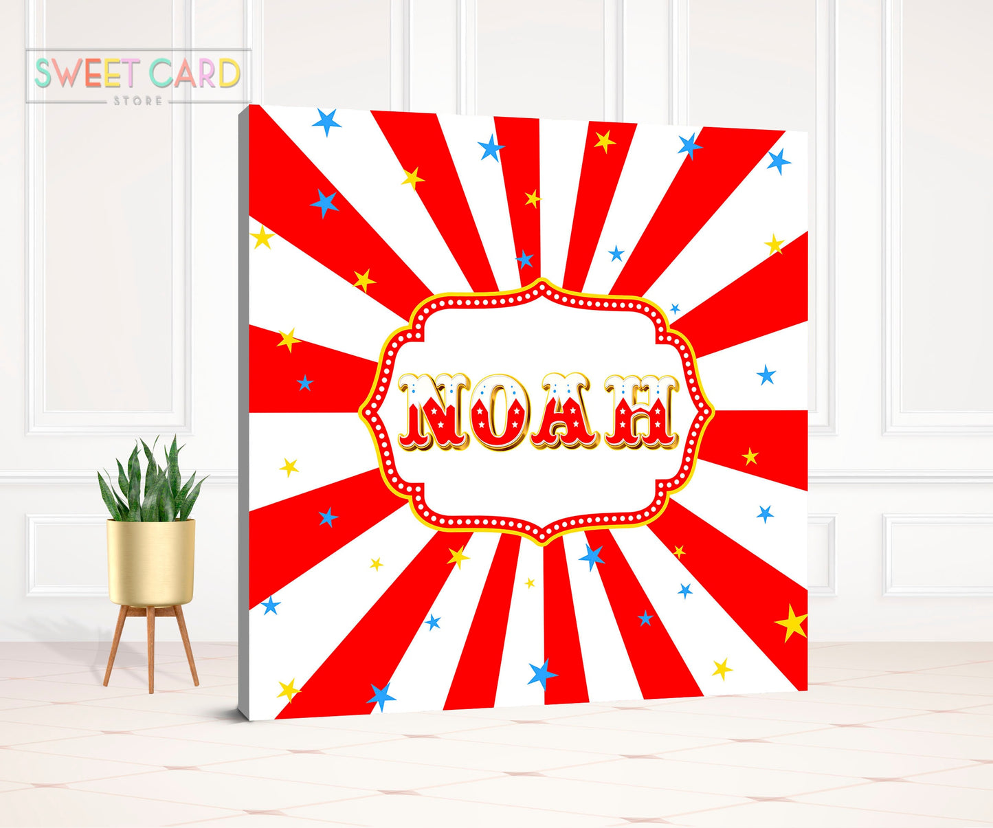 Circus Tent Printable Party Backdrop, Circus Party Backdrop, Circus fa – sweetcardstore