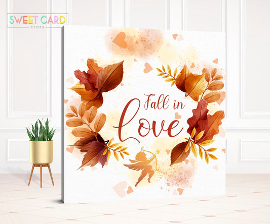 Fall Baby shower backdrop, Fall scene backdrop, Falling in Love backdrop, Autumn Fall Backdrop, Fall Banner, Fall party decor Autumn decor