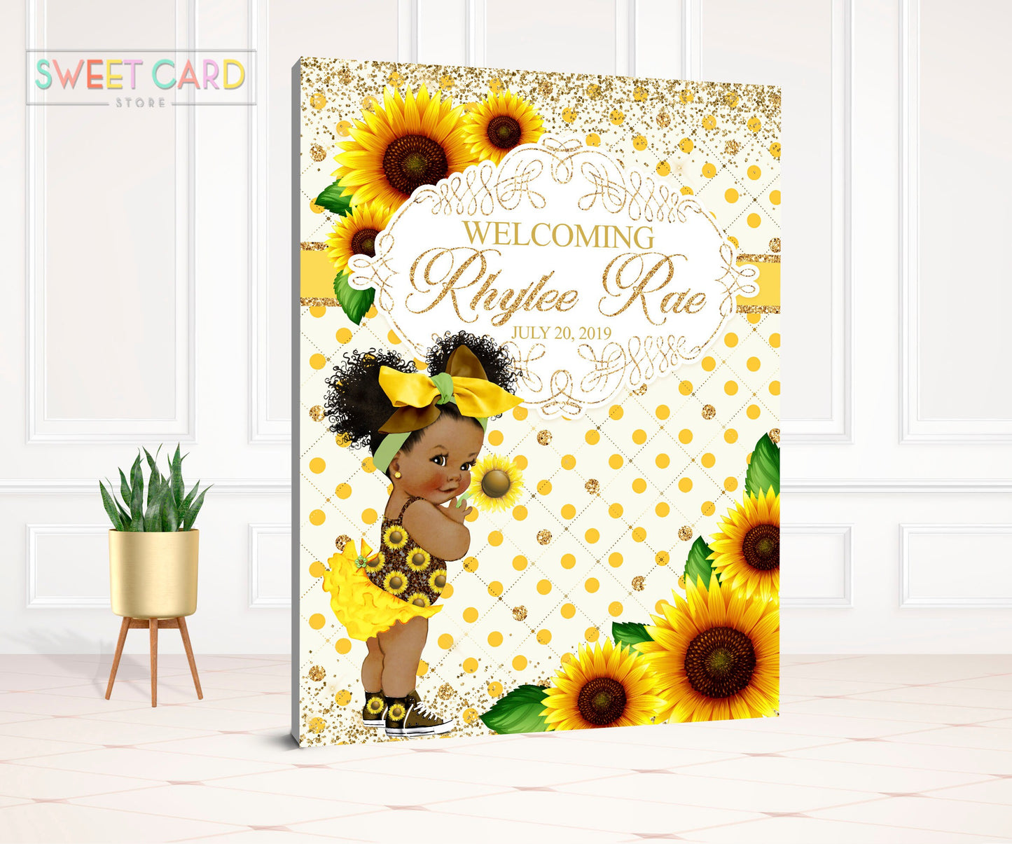 Sunflower Printable Backdrop, prom sunshine backdrop, Elegant floral  backdrop, Prom Backdrop, sunflower, flowers, baby shower sunflower