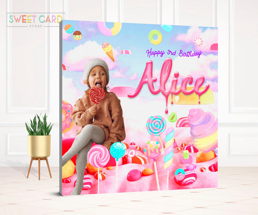 Candyland Backdrop, Candyland sweets backdrop, candy backdrop, candyland sweet sixteen party, candyland decor candyland 1st birthday party