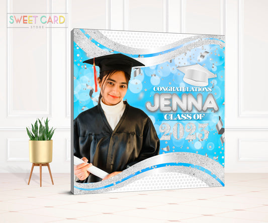 prom Blue and silver PrintableBackdrop, graduation Elegant Backdrop, Elegant Backdrop, Printable Backdrop, Party Backdrop, Elegant,prom 2023