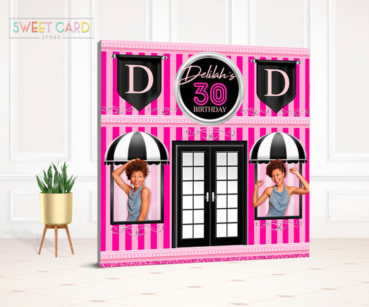 Fashion store boutique storefront backdrop, Boutique storefront backdrop, Clothing store backdrop, Fashion girl storefront boutique backdrop