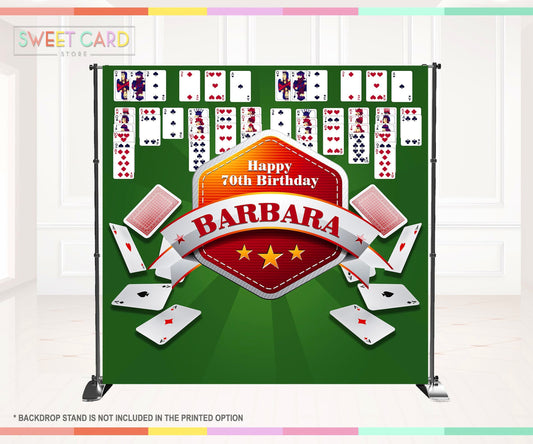 PLAY CARDS BACKDROP. casino party backdrop, casino birthday backdrop, casino banner decor, casino backdrop 50th 40th 60th, play cards banner