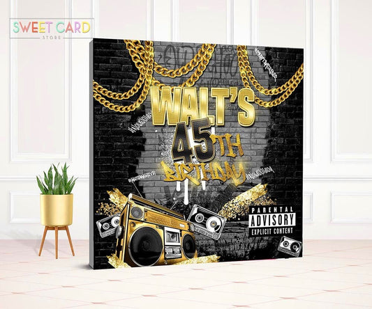 80s 90s Graffiti Party Backdrop 90s retro Backdrop Retro Backdrop graffiti backdrop 80s Backdrop urban style Backdrop boombox banner